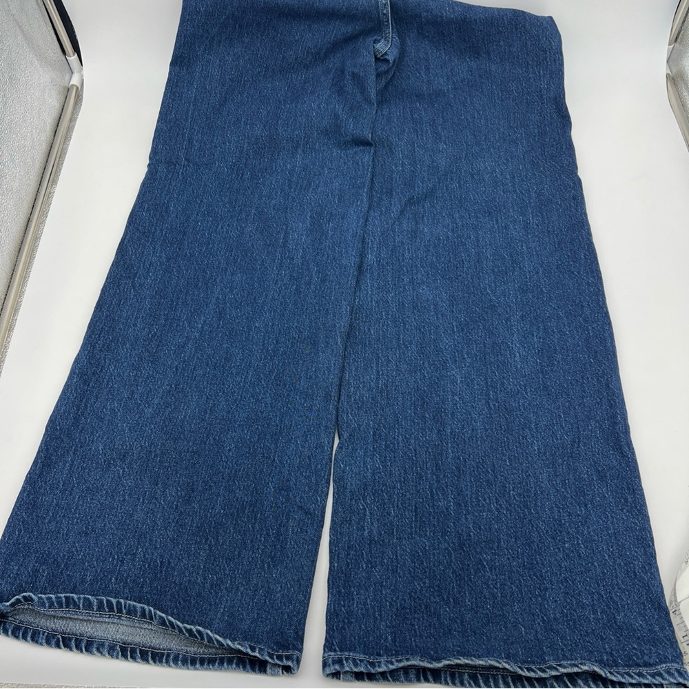 BDG Urban Outfitters A-Wide Skater Baggy Hi Rise Jeans Size 25 Dark Wash - Picture 12 of 12